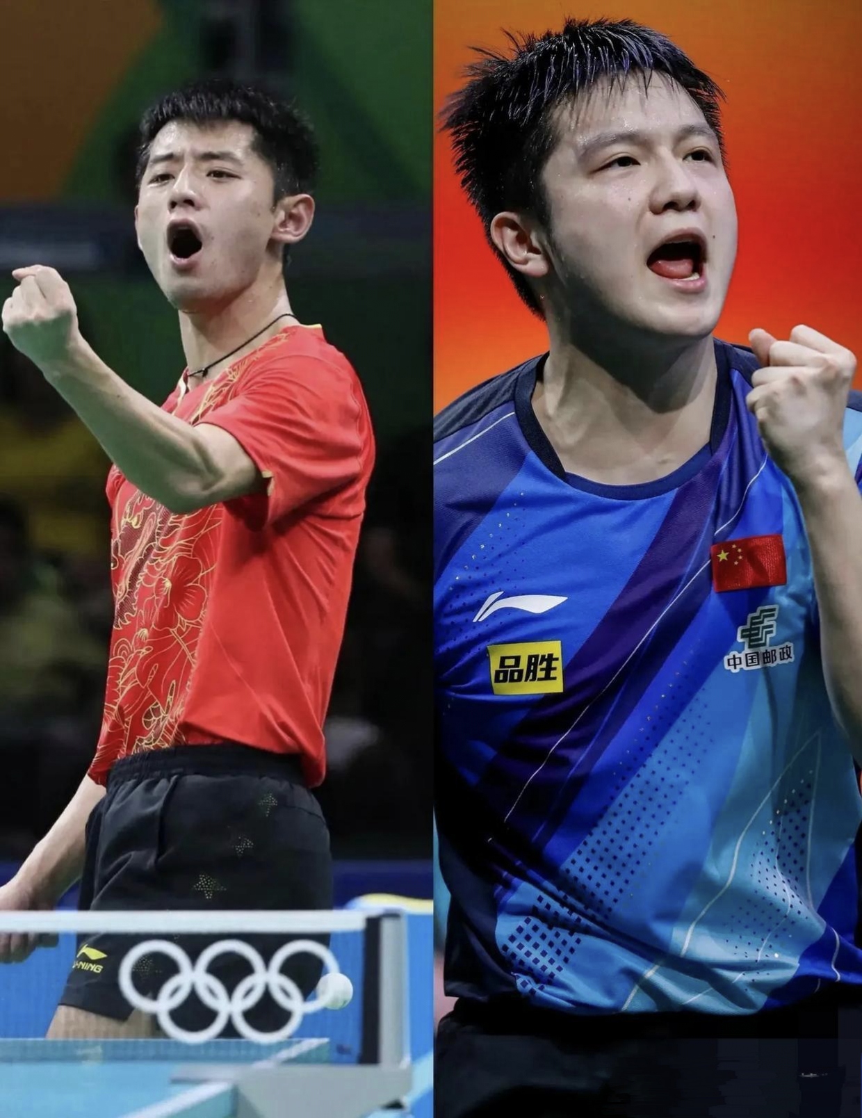 奥地利乒乓球队鏖战波兰乒乓球队，张继科爆发神勇